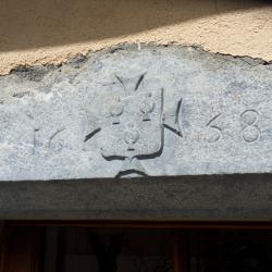 Blason Bottelier, linteau maison Sous le Roc - © Michel Jourdan