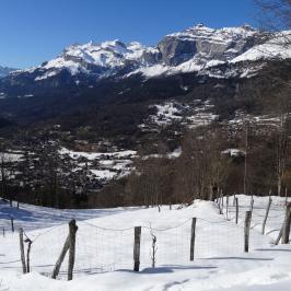 Servoz vue du lieu-dit le Granges Montvauthier - 2014 © Michel Jourdan