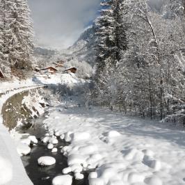 La Diosaz sous la neige - 2018 © Paulette Jourdan